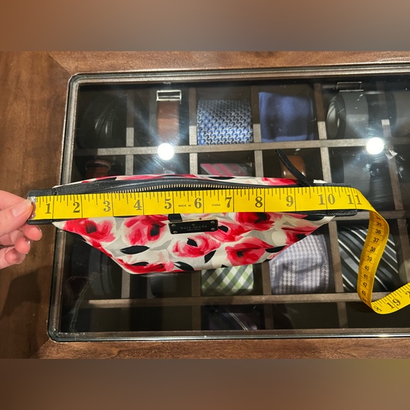 ♠️Kate Spade♠️ Pink and Black Floral Cosmetic Bag - Picture 9 of 11